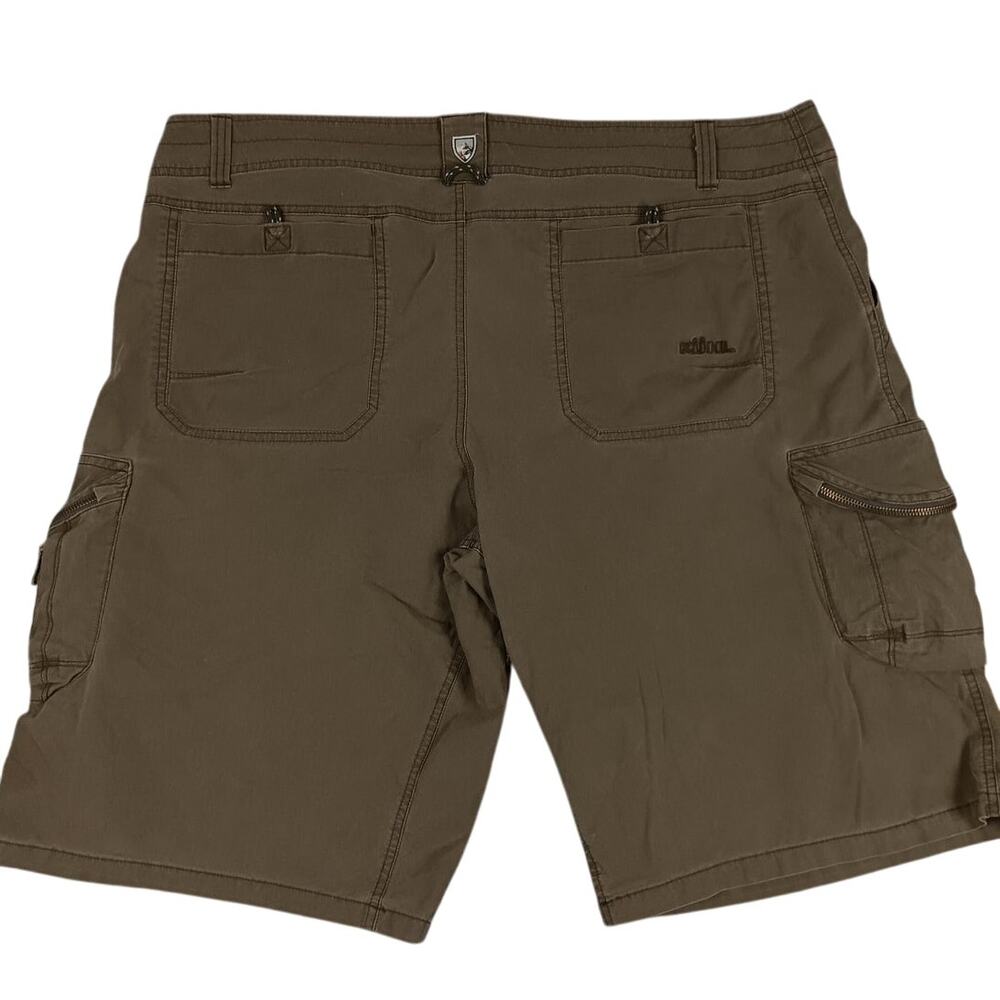 Kuhl Ambush Cargo Shorts Men's 42X12 Driftwood Brown Patina‎ Dye Hiking Outdoor